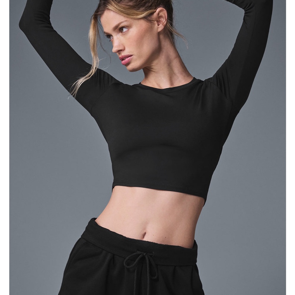 Alosoft crop finesse long sleeve